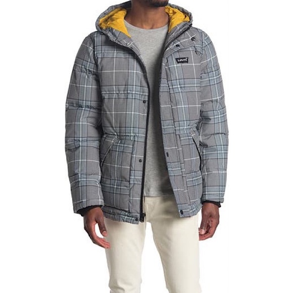 Levi's Other - Levi’s Quilted Puffer City Plaid Men's Parka Jacket